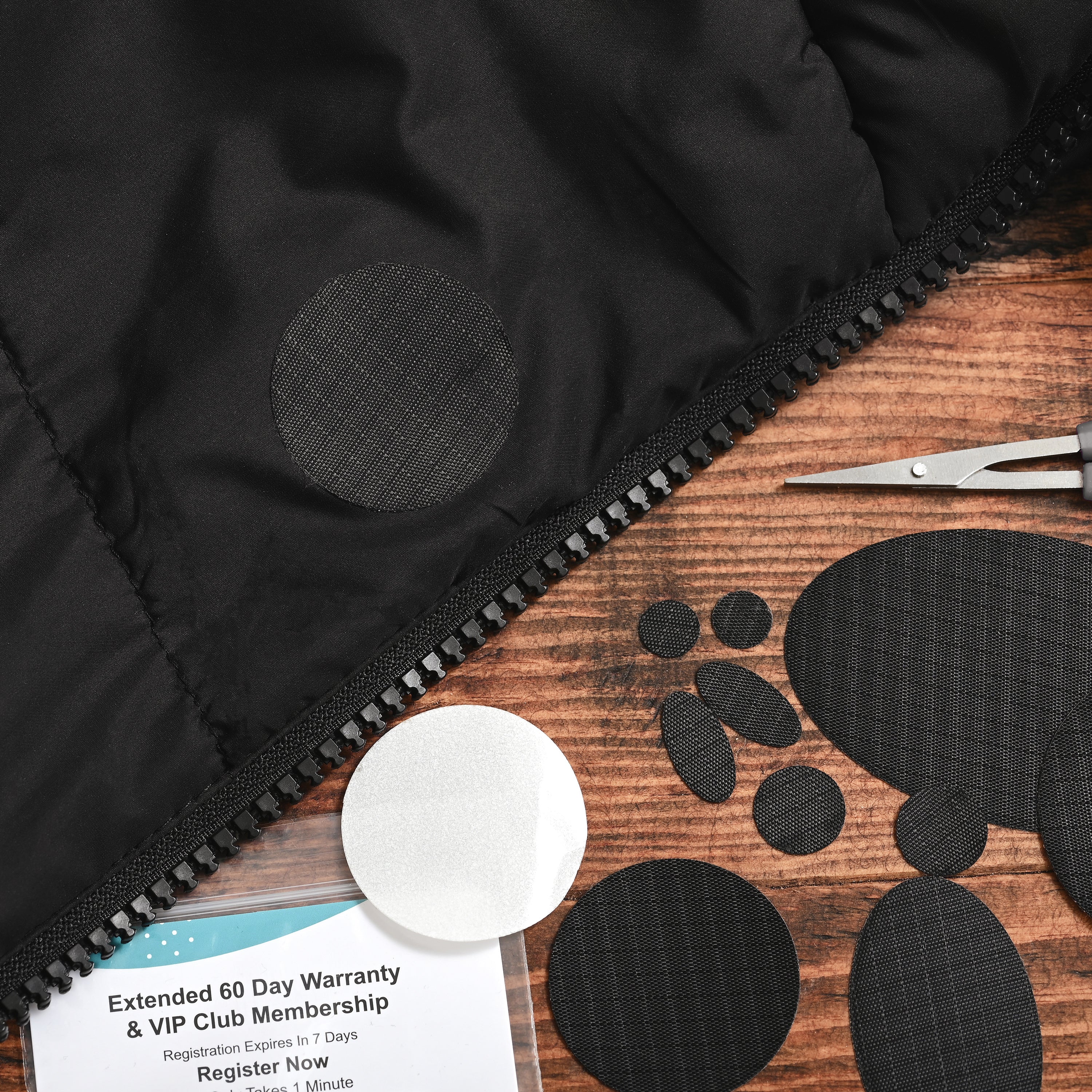 Puffer Jacket Repair Patches | Waterproof, Pre-Cut, Self-Adhesive,  Tear-Resistant (11 Pieces)